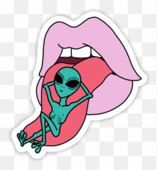 Chill Alien Sticker Clipart - Full Size Clipart 4115426 Stickers Alien Emoji,Alien Emoji Sticker