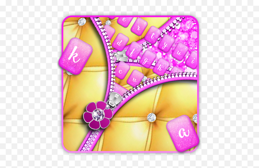 Pink Gold Zipper Theme - Programu Zilizo Kwenye Google Play Girly Emoji,Pili Emoji