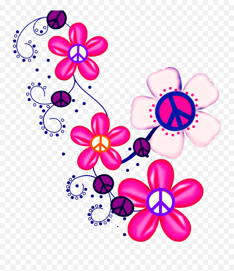 Happy Hippie Peace And Love - Peace Love Happiness Transparent Logo Emoji,Emoticons Peace Symbol