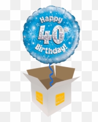 40th Birthday Helium Balloons Delivered In The Uk By - 30 Birthday Balloons Blue Emoji,4oth Birthday Emojis