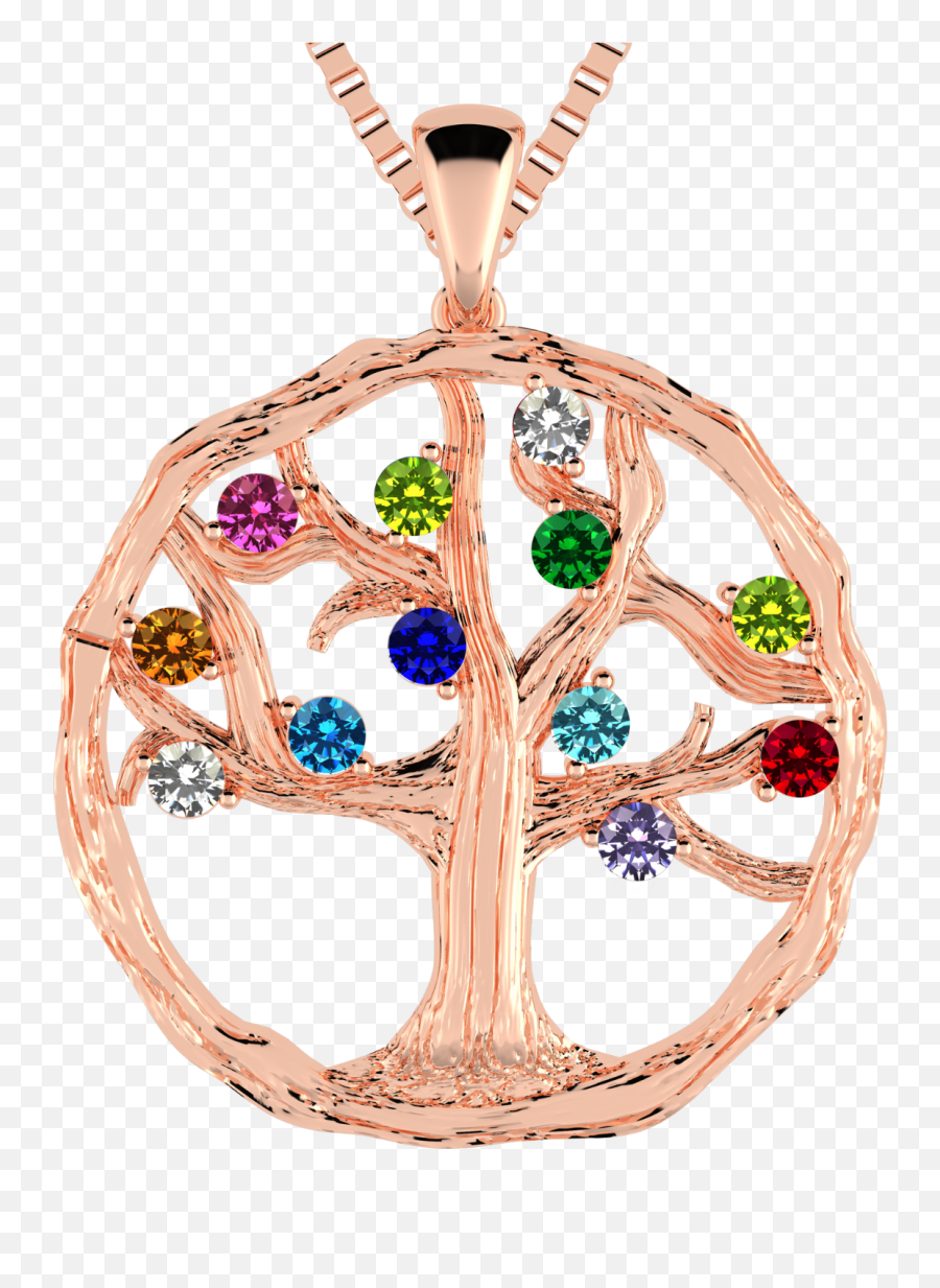 Nana Mothers Tree Of Life Birthstone Necklace 1 - 12 Stones Gold Emoji,Emotions Cubic Zirconia 10k Gold Swirl Ring