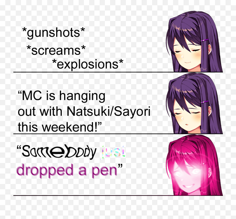 Somebody Just Dropped A Pen Doki Doki Literature Club - Doki Doki Literature Club Memes Emoji,Only One Emotion Meme Somebody Just Dropped A Pen Doki Doki Literature Club - Doki Doki Literature Club Memes Emoji,Only One Emotion Meme