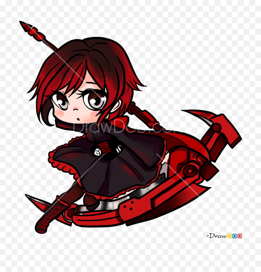 How To Draw Chibi Ruby Rwby - Transparent Chibi Kawaii Crab Emoji,Why Must You Play This Game Of Emotions Rwby