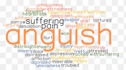 Anguish Synonyms And Related Words What Is Another Word - Dot Emoji,Misery Emotion