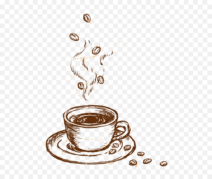 Download Coffee Cappuccino Cup Gourmet Material Vector Cafe - Vector Coffee Cup Logo Emoji,Google Hangouts Easter Bunny Emoticons