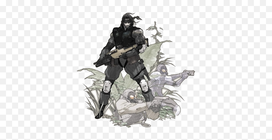 Solid Snake Composite - Metal Gear Acid Concept Emoji,Mgs4 How To Use Emotion Bullets