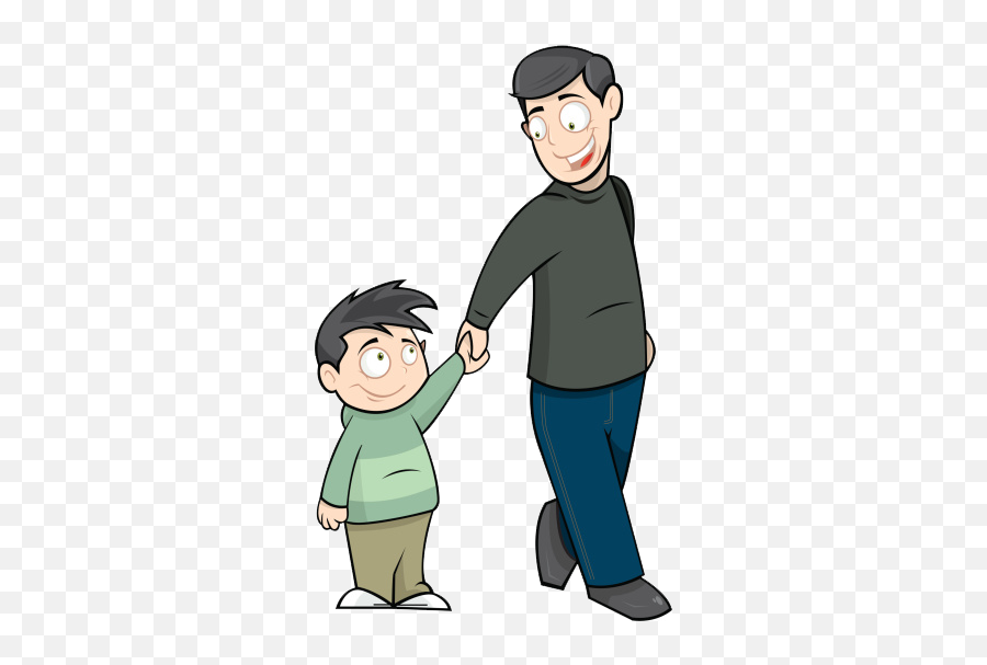 Lds Happy Fathers Day - Clip Art Library Father Son Cartoon Png Emoji,Happy Fathers Day 2019 Emojis
