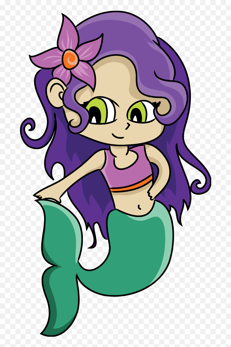 Little Mermaid Characters Clipart Kid - Clipartix Cartoon Mermaid Clipart Emoji,Little Mermaid Emoji