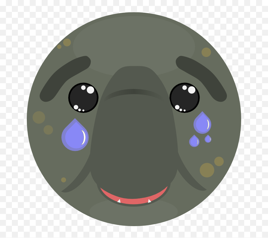Cryinghappy Elephant Seal Deeeepioartworks - Design For Teem Emoji,Snarky Emoji