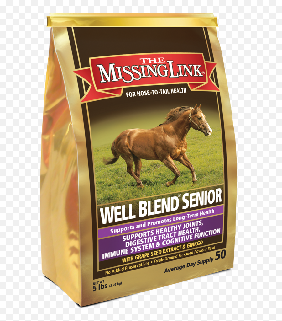The Missing Link Well Blend Senior Equine Supplement 5 Lb Emoji,Horse Nose Emotion