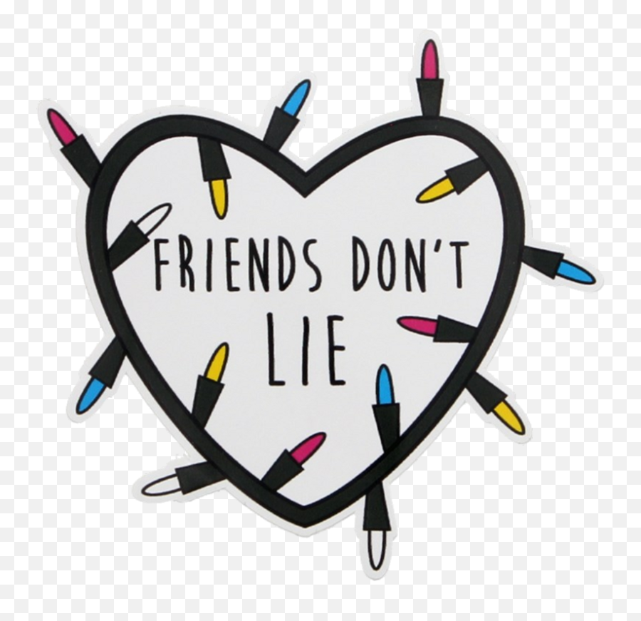 Lights Clipart Stranger Thing Lights - Friends Dont Lie Quote Emoji,Stranger Things Emojis