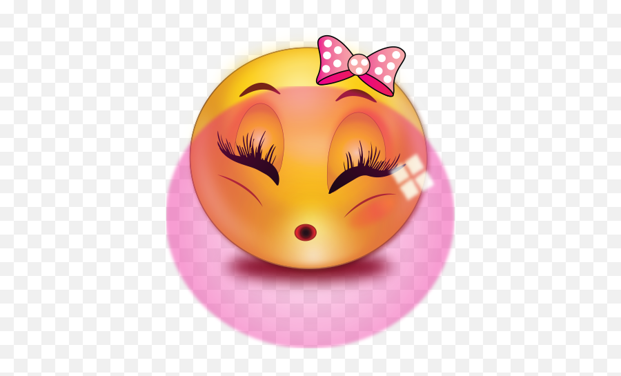 Girl Blowing Gum Emoji - Happy,Wink Emoji Facebook