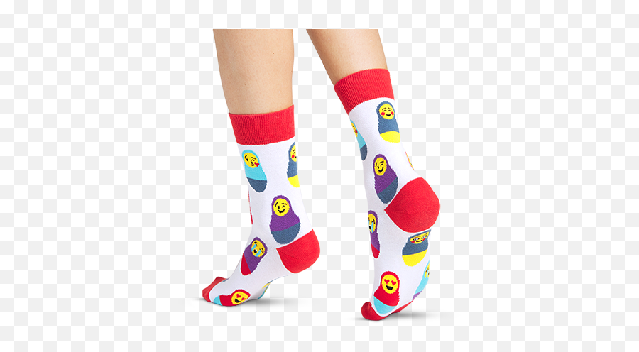 Russian Emoji Funny Colored Socks Buy Funny Colored,Emoji Nesting Doll