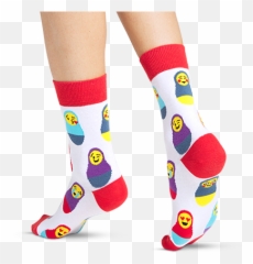 Russian Emoji Funny Colored Socks Buy Funny Colored,Emoji Nesting Doll