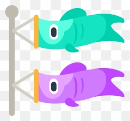Carp Streamer Emoji Clipart Free Download Transparent Png - Banderin De Carpas,Bait Emoji