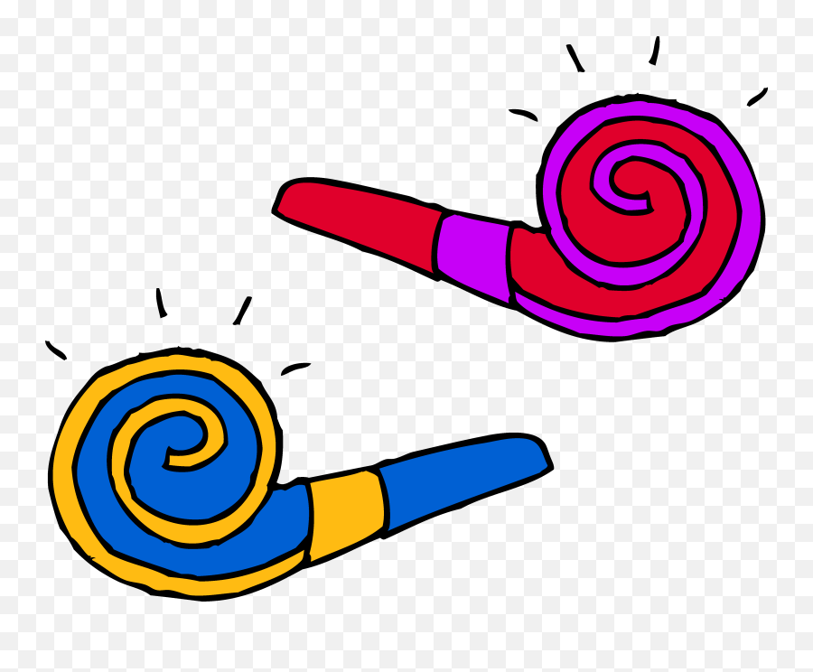 Party Horn Clip Art - Party Horn Clipart Emoji,Noisemaker Emoji