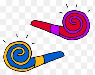 Party Horn Clip Art - Party Horn Clipart Emoji,Noisemaker Emoji