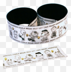 Reflective Slap Wrap - Snoopy Gang Solid Emoji,Free Snoopy Emoticons