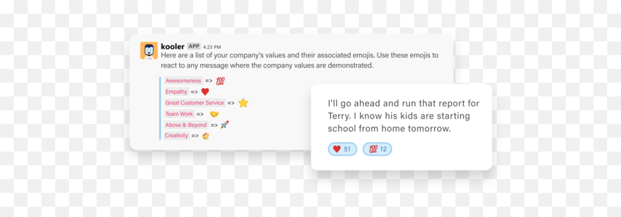 Kooler Slack App Home - Dot Emoji,Connect Four Emojis