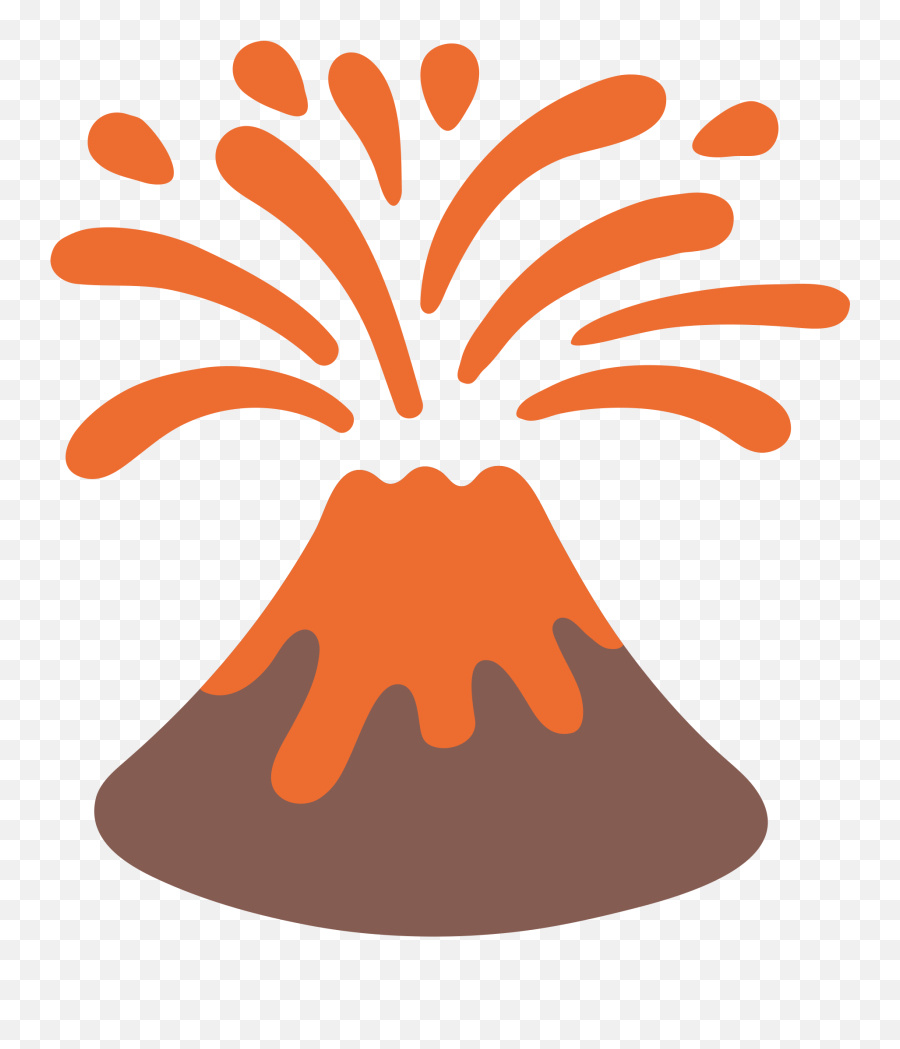Thunderstorm Clipart Emoji - Transparent Background Volcano Clipart,Earthquake Emoji