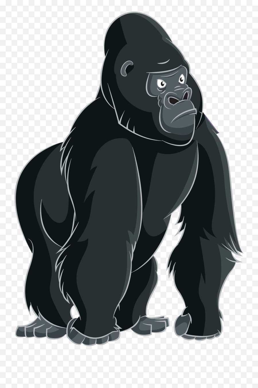 Gorilla Clipart Ape Gorilla Ape - Gorilla Clipart Emoji,Monke Emoji
