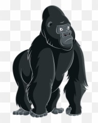 Gorilla Clipart Ape Gorilla Ape - Gorilla Clipart Emoji,Monke Emoji