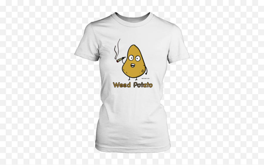 Weed Potato Humor Womens T - T Shirt Queen Elizabeth Emoji,Smoking Weed Emoticon