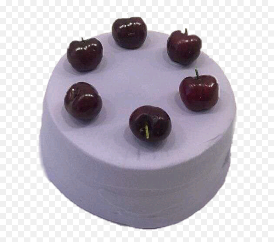 Cake Purple Aesthetic Lavander Cherry - Purple Cake Aesthetic Png Emoji,Purple Emoji Cake
