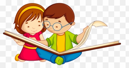 Reading Books Clipart Png Transparent - Kids Reading Clipart Emoji,Reading Emoji Png Transparent