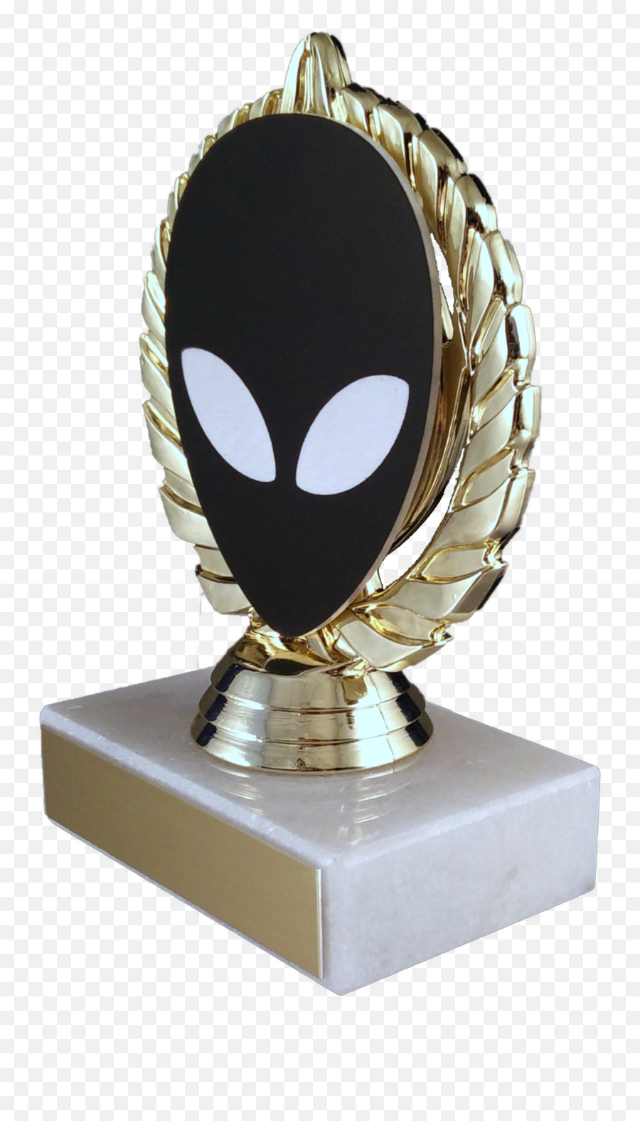 Alien Vector Cut Logo Trophy On Marble - Fictional Character Emoji,Patrick Steware Emoji Movie