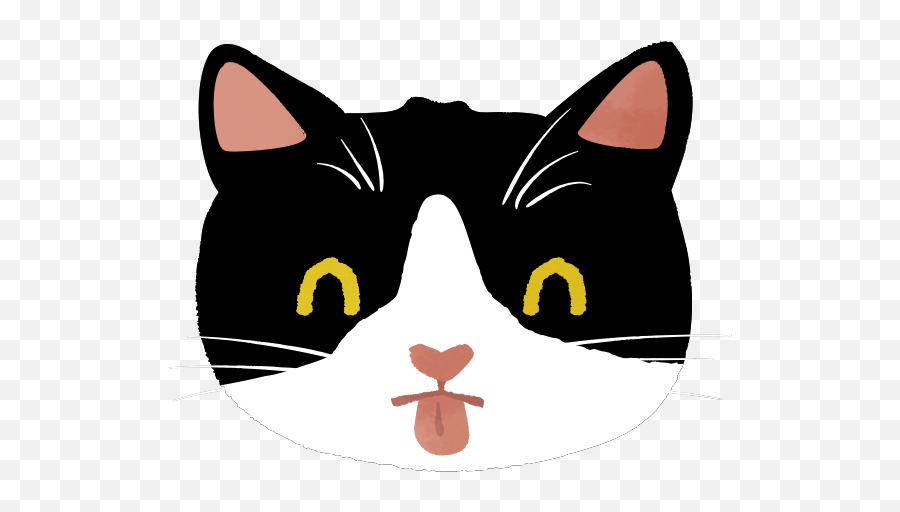 Yumekawa Cat Licking Fingers And Set Of - Soft Emoji,Asian Emojis Cute Cat