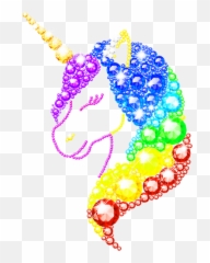 Download Diamond Art Glitter Color By - Unicorn Emoji,Small Emoji Gems