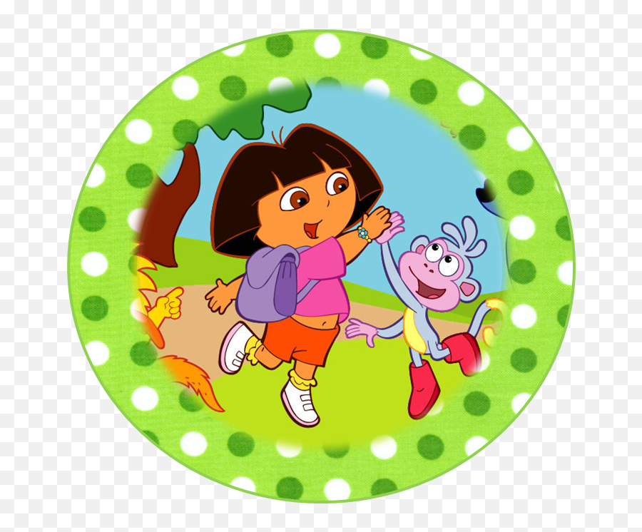 710 Printables De Personajes Ideas Bottle Cap Images - Dora The Explorer Round Emoji,Emoticons Dinosaure Facebook