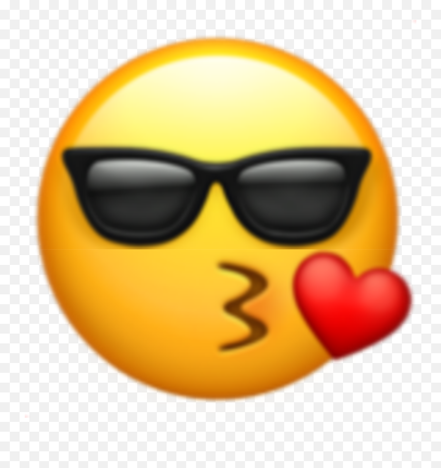 Emojiiphone Iphone Emoji Sticker - Emoji Gafas De Sol Pastel,Emoticon Besos Facebook