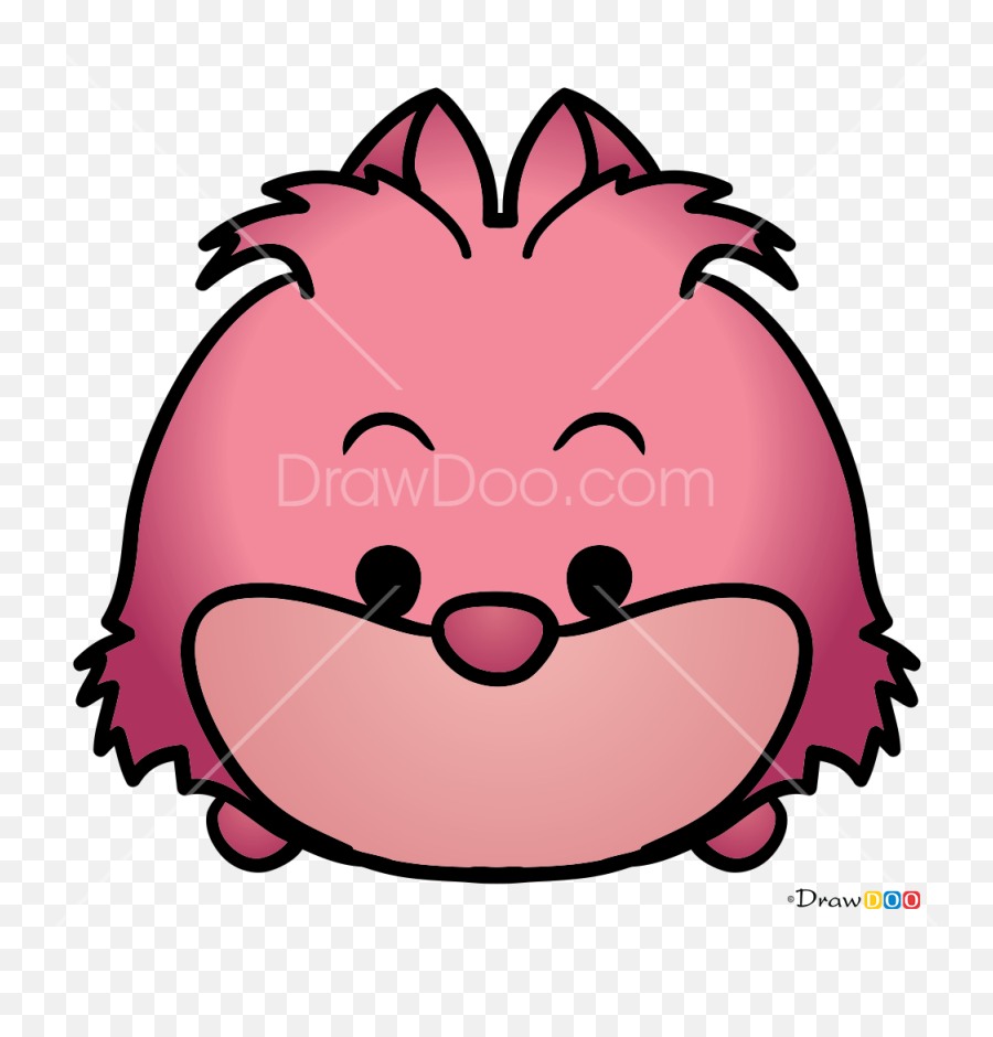 How To Draw Cheshire Cat Disney Tsum Tsum - Happy Emoji,Chibi Emoji Cats