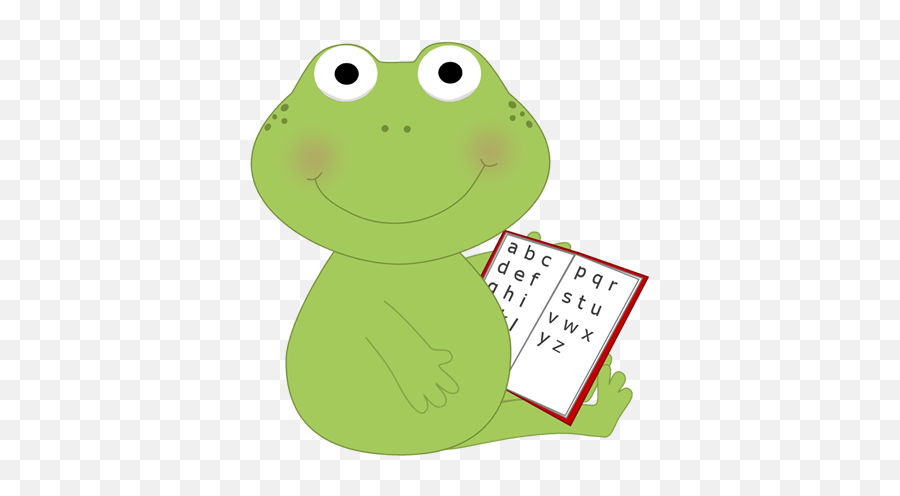 Frog Reading Clip Art - Frog Reading Image Frog Theme Frog Reading Clipart Emoji,Frog Emoticon