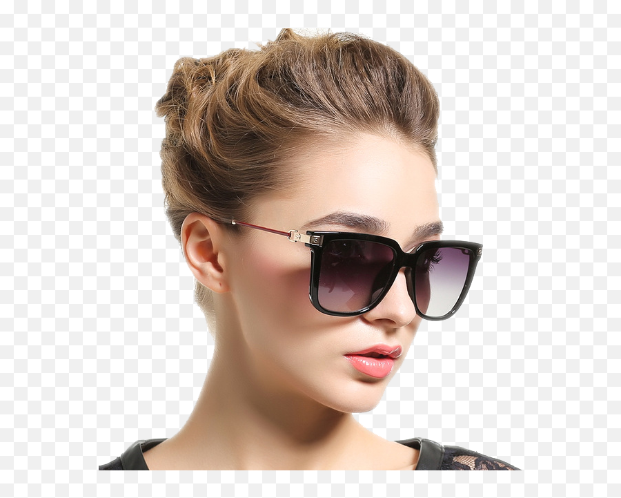 Fashionable Women Wearing Sunglasses Png Png Mart - Model With Goggles Png Emoji,Emojis Wearing Pixel Glasses