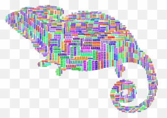 Free Photo Typography Animal Karma Emoji,Chameleon Emotions Colora