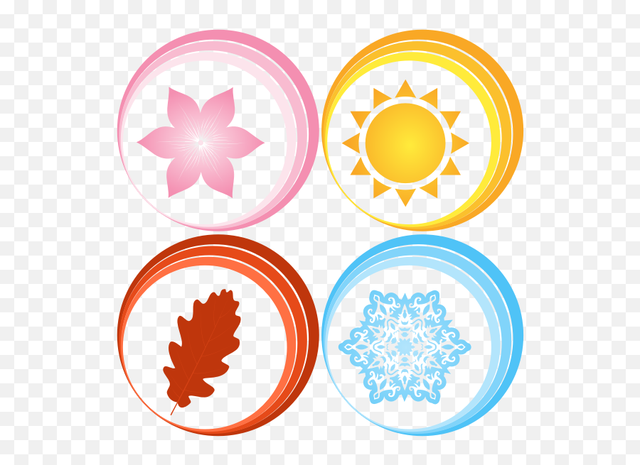Four Seasons Symbols Free Svg - Four Seasons Symbols Png Emoji,Maple Leaf Emoticon For Facebook