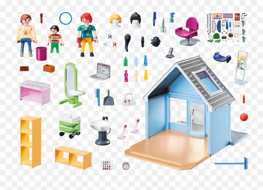 My Hair Salon - 70376 Playmobil City Life 70376 Emoji,Salon Emotion Window