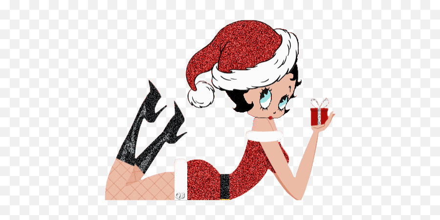 Top Santa Hat Stickers For Android U0026 Ios Gfycat - Betty Boop Christmas Gif Emoji,Santa Hat Emoji