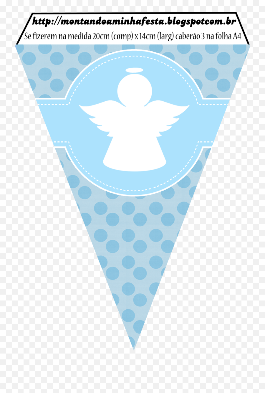 Angel Silhouette Papers In Light Blue - Bandeirola Batizado Para Imprimir Emoji,Emoticon Folha