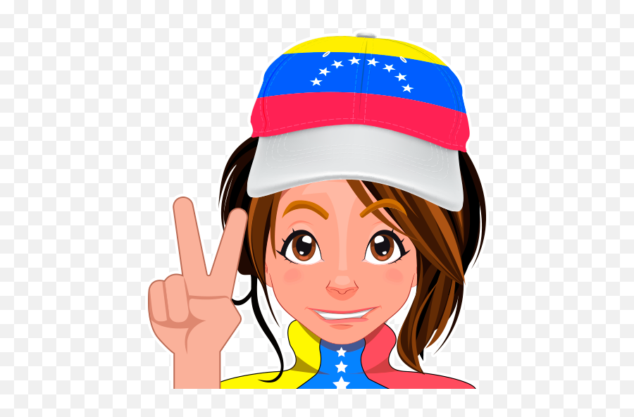 Chica Venezolana - Stickers Para Whatsapp Qu0026a Tips Tricks Emoji,Emoticon Bandera De Venezuela Para Facebook