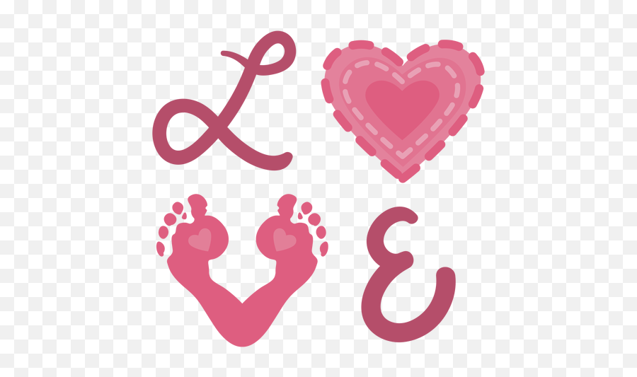 L O V E Trailprint Cute Transparent Png U0026 Svg Vector Emoji,Couple Kissing Emoticon For Iphone