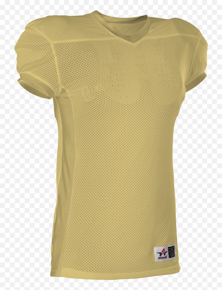 Alleson Athletic - Youth Football Jersey Color Vegas Gold Size S Emoji,Emoticon Of Woman Kicking Man Out Of House