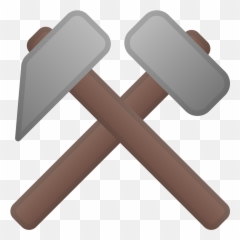 Hammer And Pick Free Icon Of Noto Emoji Objects - Hammers Emoji,Nose Pick Emoji