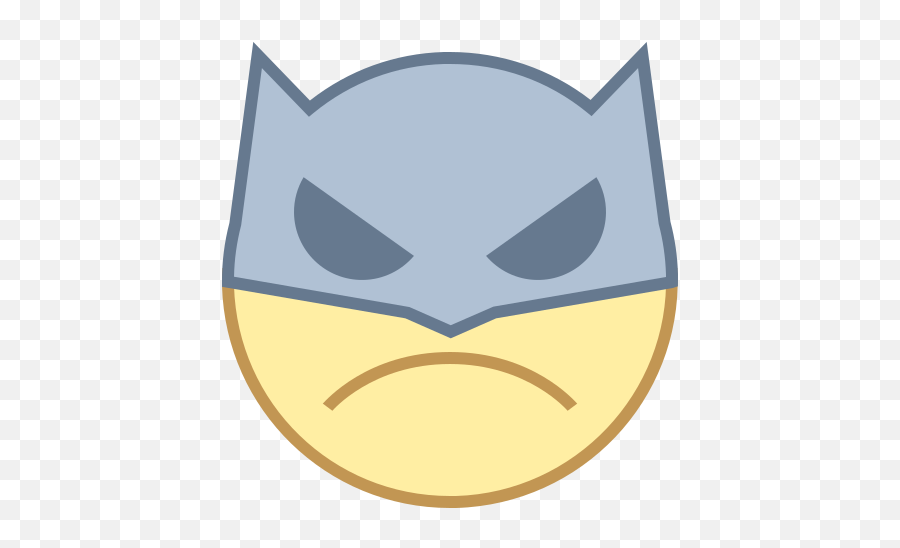 Batman Emoji Icon In Office Style,Superhero Emoji