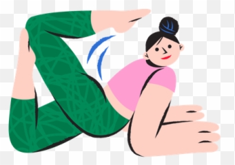 Best Premium Happy Female Doing Yoga Illustration Download Emoji,Yoga Emojis