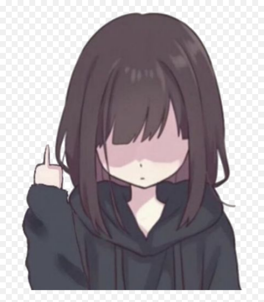 Depressed Anime Girl Sad Imbroken - Kawaii Cute Anime Girl Emoji,Sad Anime Emoji