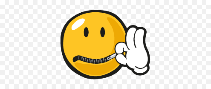 Download Free Png Mouth Zip - Zip Smiley Emoji,Zipped Lip Emoticon